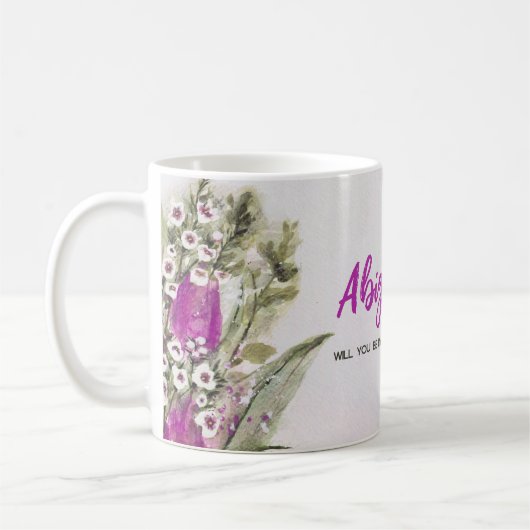 ピンクビーマイブリーズメイドフローラマグカップ コーヒーマグカップ (左)