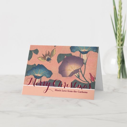 ピンクビー花クラシック北斎美術 シーズンカード (正面)