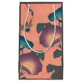 ピンクビー花クラシック北斎美術 スモールペーパーバッグ (正面)