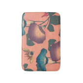 ピンクビー花クラシック北斎美術 バスマット (正面縦)