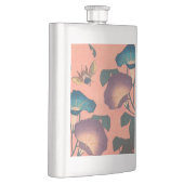 ピンクビー花クラシック北斎美術 フラスク (右)