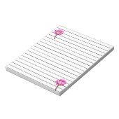 ピンクピアッツァサボテンの花の開花 ノートパッド (回転)