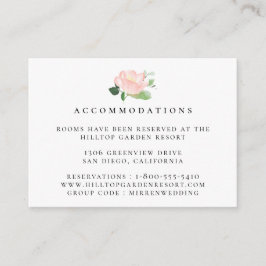 ピンクピオニ結婚ズ宿泊施設 エンクロージャーカード