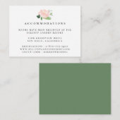 ピンクピオニ結婚ズ宿泊施設 エンクロージャーカード (正面/裏面)