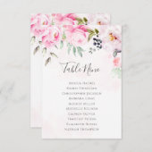 ピンクピオニ結婚フローラ座席表プラン (正面/裏面)