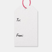 ピンクピギースパークルギフトラベル ギフトタグ (裏面)