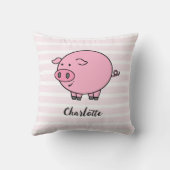 ピンクピギーデザイン クッション (裏面)