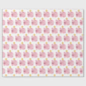 ピンクピギーバンク ラッピングペーパー (フラット)