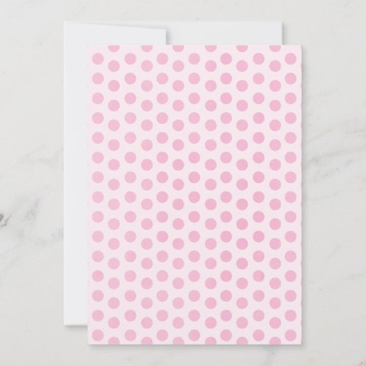 ピンクピギー子供の誕生日パーティの招待状 招待状 (裏面)