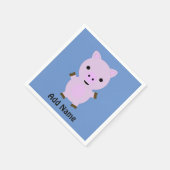 ピンクピギー スタンダードカクテルナプキン (角)