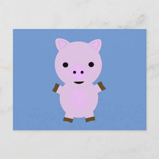 ピンクピギー ポストカード (正面)