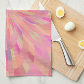 ピンクピクセル2 キッチンタオル (四つ折り)