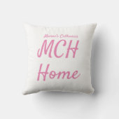 ピンクピクニックプレイド クッション (裏面)