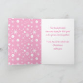 ピンク💟ピクルボール🎄メリークリスマスカード カード (内部)