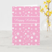 ピンク💟ピクルボール🎄メリークリスマスカード カード (黄色い花)