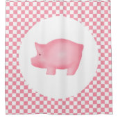 ピンクピグシャワーカーテン シャワーカーテン (正面)