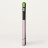 ピンクピグiPhoneの携帯電話ケース緑の背景 Case-Mate iPhoneケース (裏面/左)