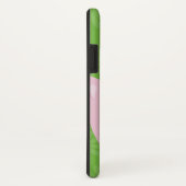 ピンクピグiPhoneの携帯電話ケース緑の背景 Case-Mate iPhoneケース (裏面/右)