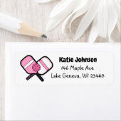 ピンクピックピックボールスポーツ関連 ラベル (インサイチュ)