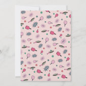 ピンクピックボールパーティー50誕生日招待状 招待状 (裏面)