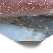 ピンクピッグの鼻のクローズアップ写真 ポスター (角)