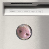 ピンクピッグの鼻のクローズアップ写真 マグネット (インサイチュ (食洗機))