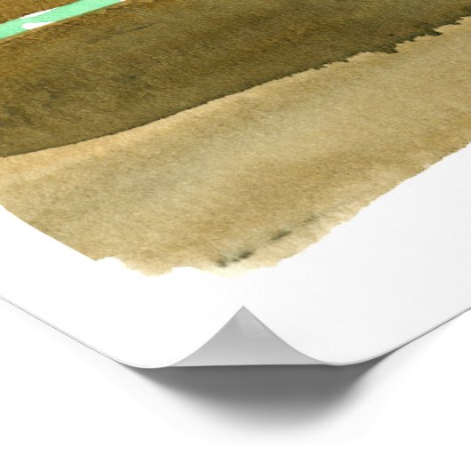 ピンクピッグオンザフェンスファーム納屋周囲の庭動物 ポスター (角)