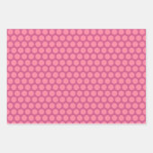 ピンクピッグズストライプドット紙セット ラッピングペーパーシート (正面3)