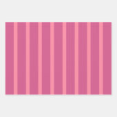 ピンクピッグズストライプドット紙セット ラッピングペーパーシート (正面2)