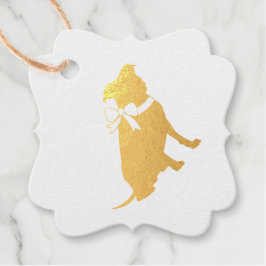 ピンクピットブルドッグベビーシャワー フェイバータグ