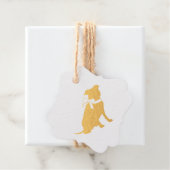 ピンクピットブルドッグベビーシャワー フェイバータグ (箱)