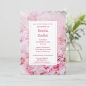 ピンクピモダンオニーブライダルシャワー 招待状 (スタンド正面)