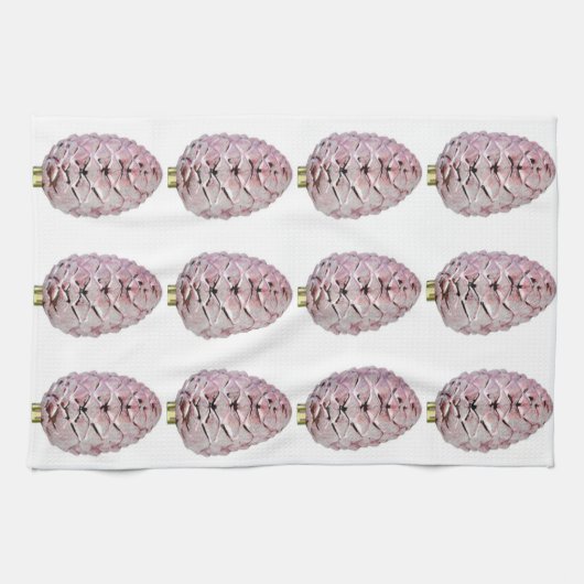 ピンクピンコーンキッチンタオル キッチンタオル (横)