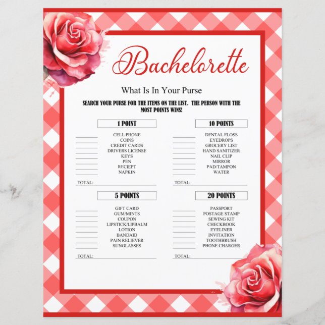 ピンクピンナップバチェロレッテの財布ゲーム (正面)