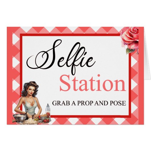 ピンクピンナップバチェロレッテ自撮りステーションカード (正面横)