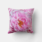 ピンクピーオンサマーフローラブーケ クッション (裏面)