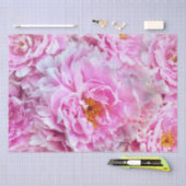 ピンクピーオンサマーフローラブーケ 薄葉紙 (クラフト)