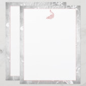 ピンクピーコック文房具 (正面/裏面)