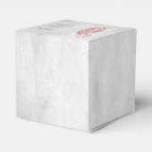 ピンクピーコック結婚式の引き出物ボックス フェイバーボックス (裏面サイド)