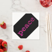 ピンクピース白黒 スタンダードカクテルナプキン (インサイチュ)