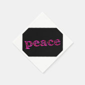 ピンクピース白黒 スタンダードカクテルナプキン (角)