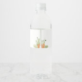 ピンクピーターうさぎ赤ちゃんシャワー ペットボトルラベル (裏面)