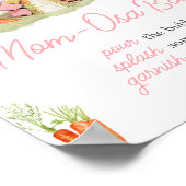 ピンクピーターラビットベイビーシャワーマママオサバー ポスター (角)