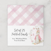 ピンクピーター・ウサギ折り畳みカード プレイスカード (外部開封)