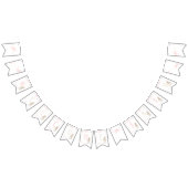 ピンクピーター・ザ・ラビットベアトリックス女の子ベビーシャワー バンティングフラッグ (全)