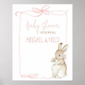 ピンクピーター・ザ・ラビットベアトリックス赤ちゃんシャワーへようこそ ポスター (正面)
