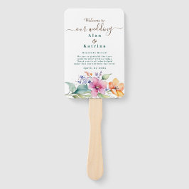 ピンクピーチイエロー開花プログラムファンのセット ハンドファン