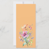 ピンクピーチイエロー開花結婚ズメニュー (裏面)