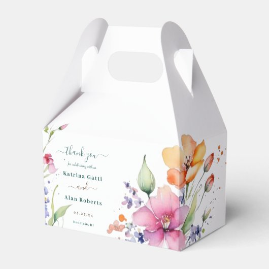 ピンクピーチイエロー開花 フェイバーボックス (正面サイド)