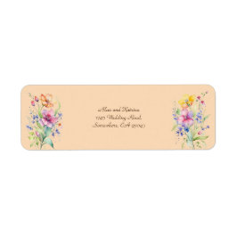 ピンクピーチイエロー開花 ラベル